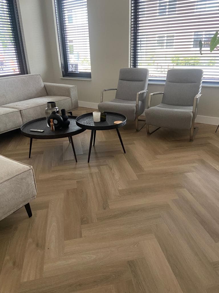 PVC Visgraat - Riva Natural Oak 
